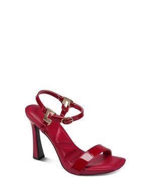 KARL LAGERFELD Cybil Ankle Strap Sandal - Red