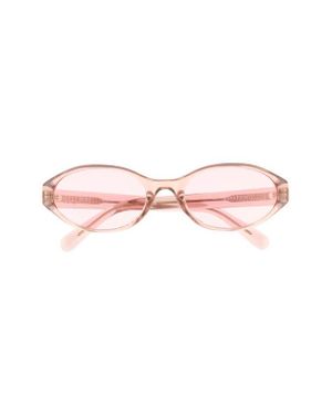 Quay Aura Points 55Mm Oval Sunglasses - Pink