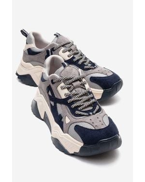 Prologue Shoes Loretta Platform Sneakers - Gray