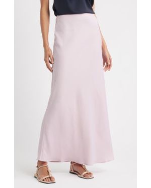 BOSS Visos Satin Maxi Skirt - Pink