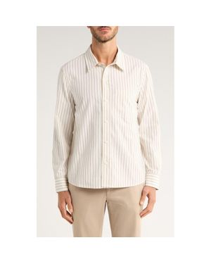 Corridor NYC Stripe Cotton Poplin Button-Up Shirt - Natural