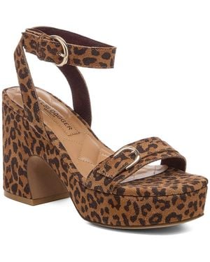 Kelsi Dagger Brooklyn Wendy Ankle Strap Platform Sandal - Brown