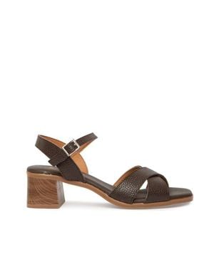 Menina Step Celia Heeled Sandal - Brown