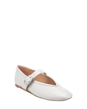 Marc Fisher Godea Mary Jane Flat - White
