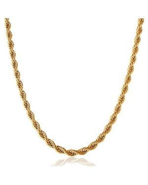 Lucky Brand Tone Rope Chain Necklace - Metallic