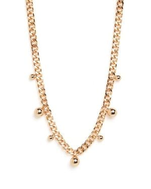 Open Edit Orb Drop Curb Chain Necklace - Metallic
