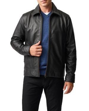 Rodd & Gunn Haymarket Leather Jacket - Black