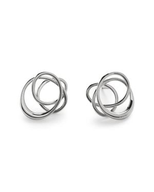 Monica Vinader Nura Wrap Stud Earrings - Metallic