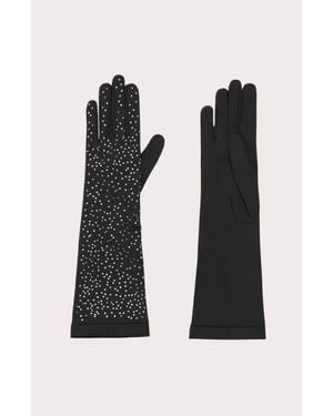 Seymoure Gloves Grace Glove With Handset Crystals - Black