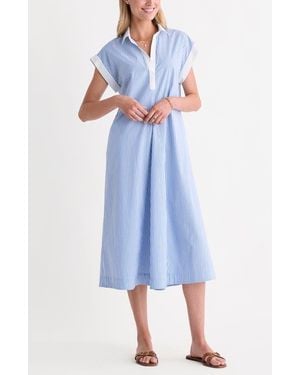 Vineyard Vines Pippa Stripe Midi Dress - Blue