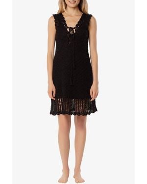 Helen Jon Valentina Crochet Dress - Black