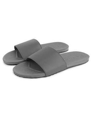 feel good Banyan Rubber Spa/Shower Slide Sandals - Gray