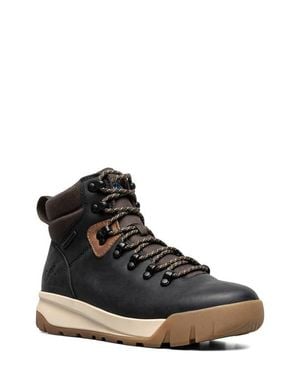 Forsake Leather Textile Waterproof Sneaker Boots - Black