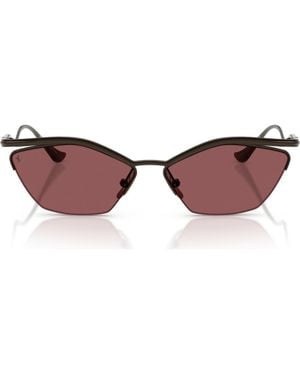 Ferrari 59Mm Cat Eye Sunglasses - Brown