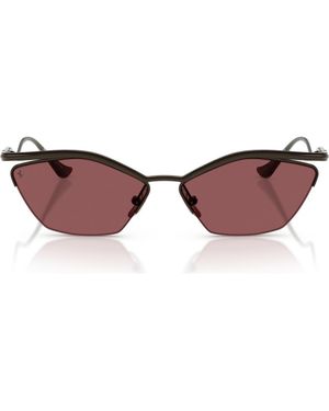 Ferrari 59Mm Cat Eye Sunglasses - Brown
