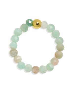 Kiara by Ki-Ele Emily Amazonite Stretch Ring - Green