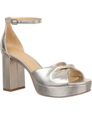 Nordstrom Rava Ankle Strap Platform Sandal - Metallic