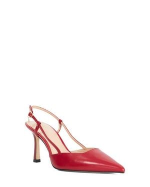 Dune Composure Pointed Toe Slingback Pump - Red