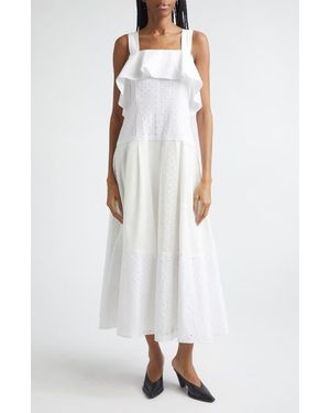 3.1 Phillip Lim Broderie Anglaise Patchwork Sundress - White
