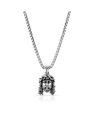 Room101 Jesus Pendant Sterling - Metallic
