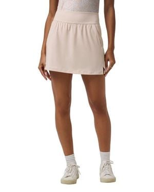 Travis Mathew Move Knit Game Set Match Skort - White