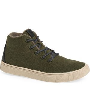 YY Nation Alto Water Resistant Wool Blend High Top Sneaker - Green