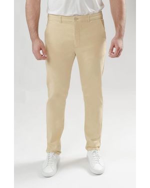 BRISK Ultraflex Slim Fit Chino - Natural
