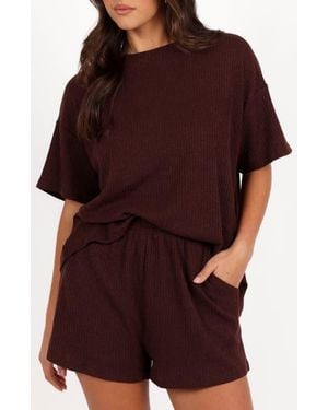 Petal & Pup Granger Knit Top & Shorts Set - Red