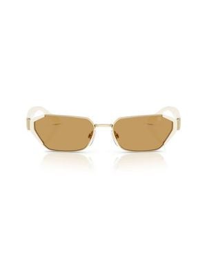 Ralph Lauren 56Mm Irregular Sunglasses - Natural