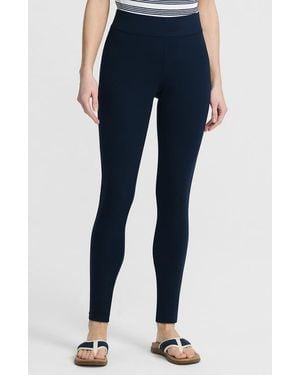 Lands' End Starfish Mid Rise Knit Leggings - Blue
