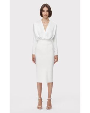 Hervé Léger Icon Bandage Pencil Skirt - White