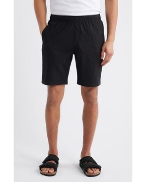 W.r.k. Slim Fit Drawstring Seersucker Shorts - Blue