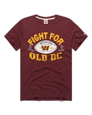 Homage Washington Commanders Fight For Old Dc Tri-Blend T-Shirt - Red