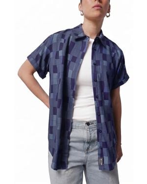 WILDFANG The Empower Button Up - Blue