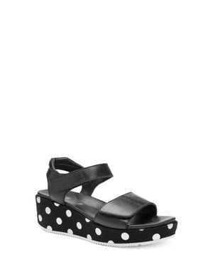 Ara Rosepetal Platform Wedge Sandal - White