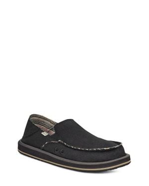 Sanuk Donny Hemp 2-Tone Convertible Slip-On - Black