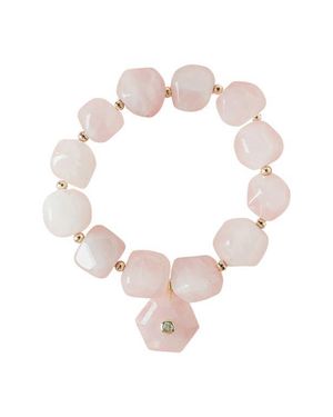 MacRae & Co Single Love Stretch Bracelet - White