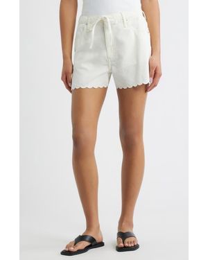 Rag & Bone Ultra Featherweight Nolan Drawstring Denim Shorts - White
