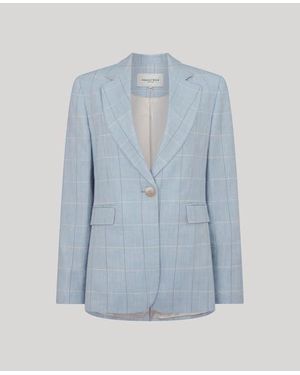 Really Wild Clothing Tania Wool Blend Jacket - Blue