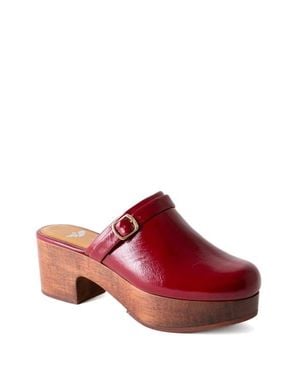 Fortress Abby Platform Clog - Red