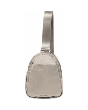 Baggallini Double Zip Mini Sling Bag - Gray