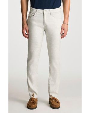 Mavi Marcus Slim Straight Leg Twill Pants - White