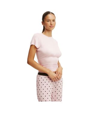 Cotton On Airy Soft Basque T-Shirt - Multicolor