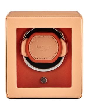Wolf Cub Single Watch Winder With Cover - Red