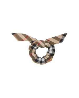 Burberry Check Cotton Scrunchie - Multicolor