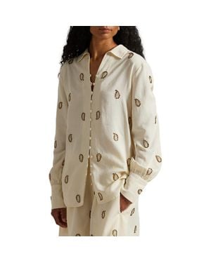 Polo Ralph Lauren Beaded Woven Shirt - Natural
