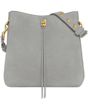 Rebecca Minkoff Darren Suede Shoulder Bag - Gray