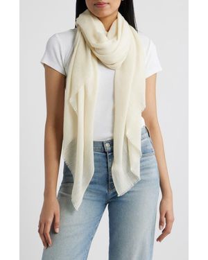 Treasure & Bond Lighweight Sequin Fringe Scarf - Natural