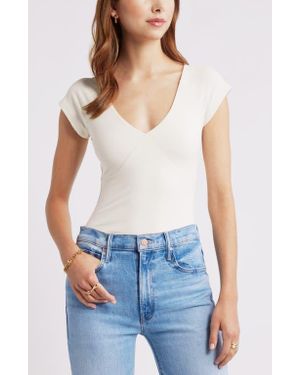 Open Edit Cap Sleeve Top - Blue