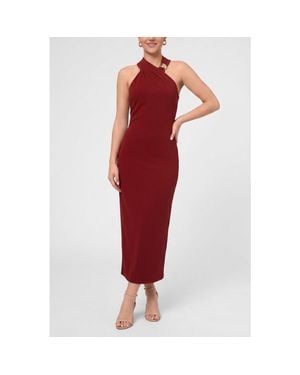 Rachel Roy Harris Halter Maxi Dress - Red